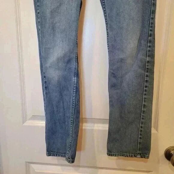 Levi's 511 Girl's Blue Cotton Medium Wash Slim Denim Jeans - Picture 6 of 9